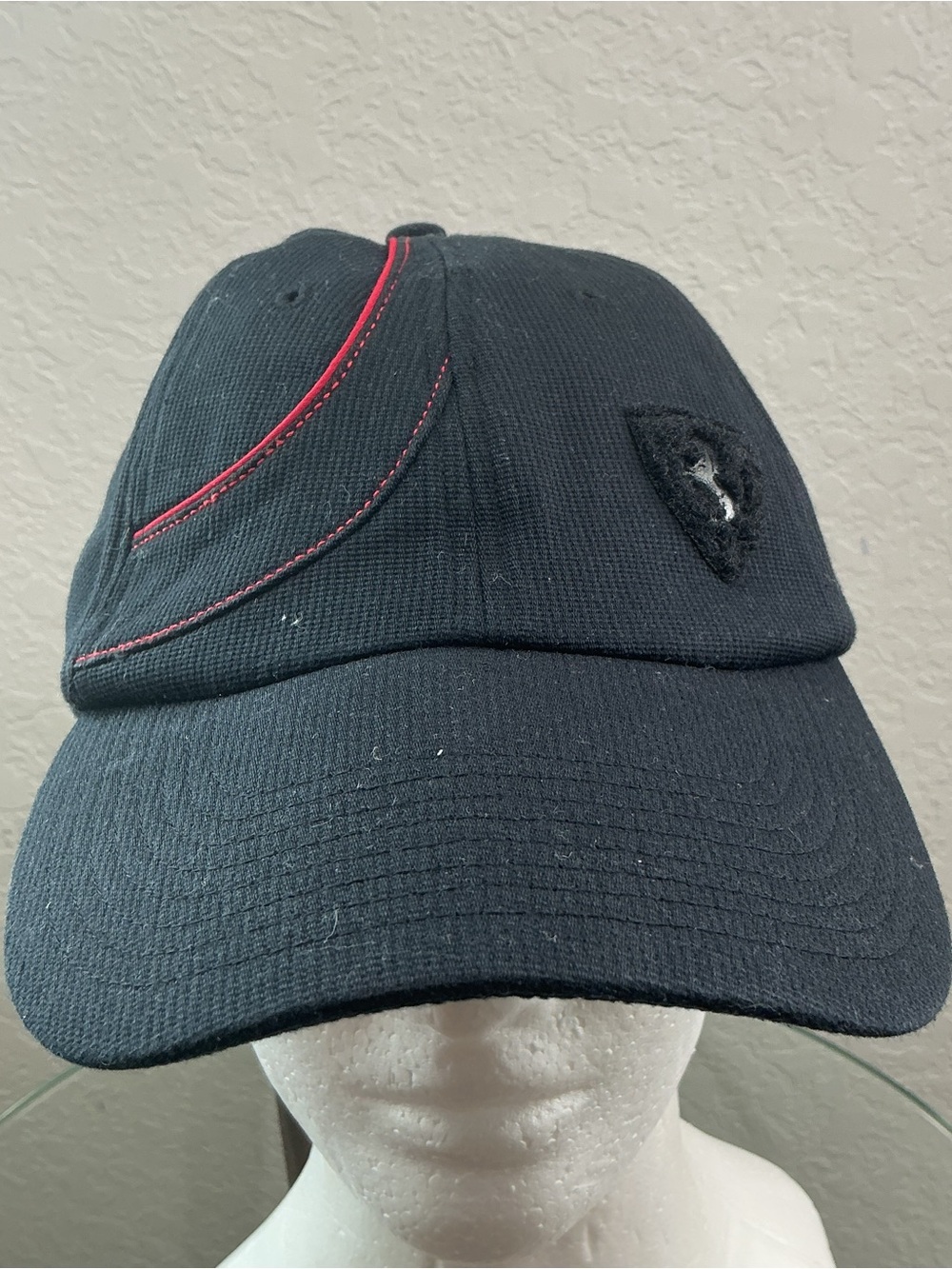 Puma x Scuderia Ferrari Fitted Stretch Baseball Cap Hat Black Mens L/XL